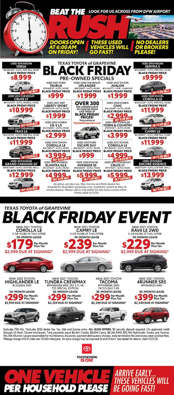 Car dealerships black Friday deals