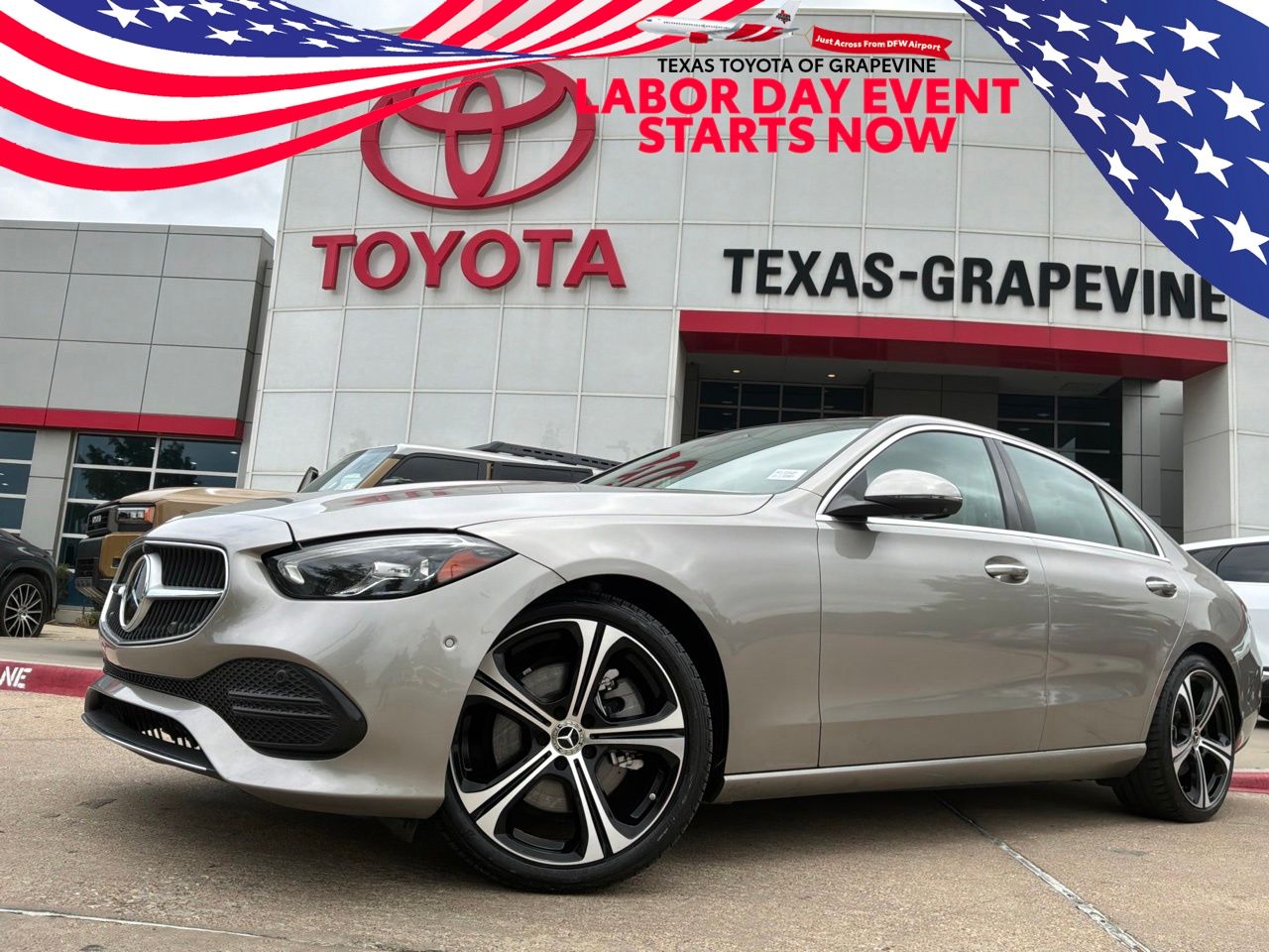 Mojave Silver Metallic 2023 Mercedes-Benz C-Class Sedan All-Wheel Drive 9-Speed Automatic