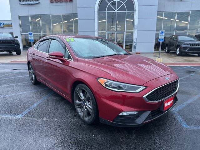 Certified 2017 Ford Fusion V6 Sport with VIN 3FA6P0VP3HR176621 for sale in Bowling Green, OH
