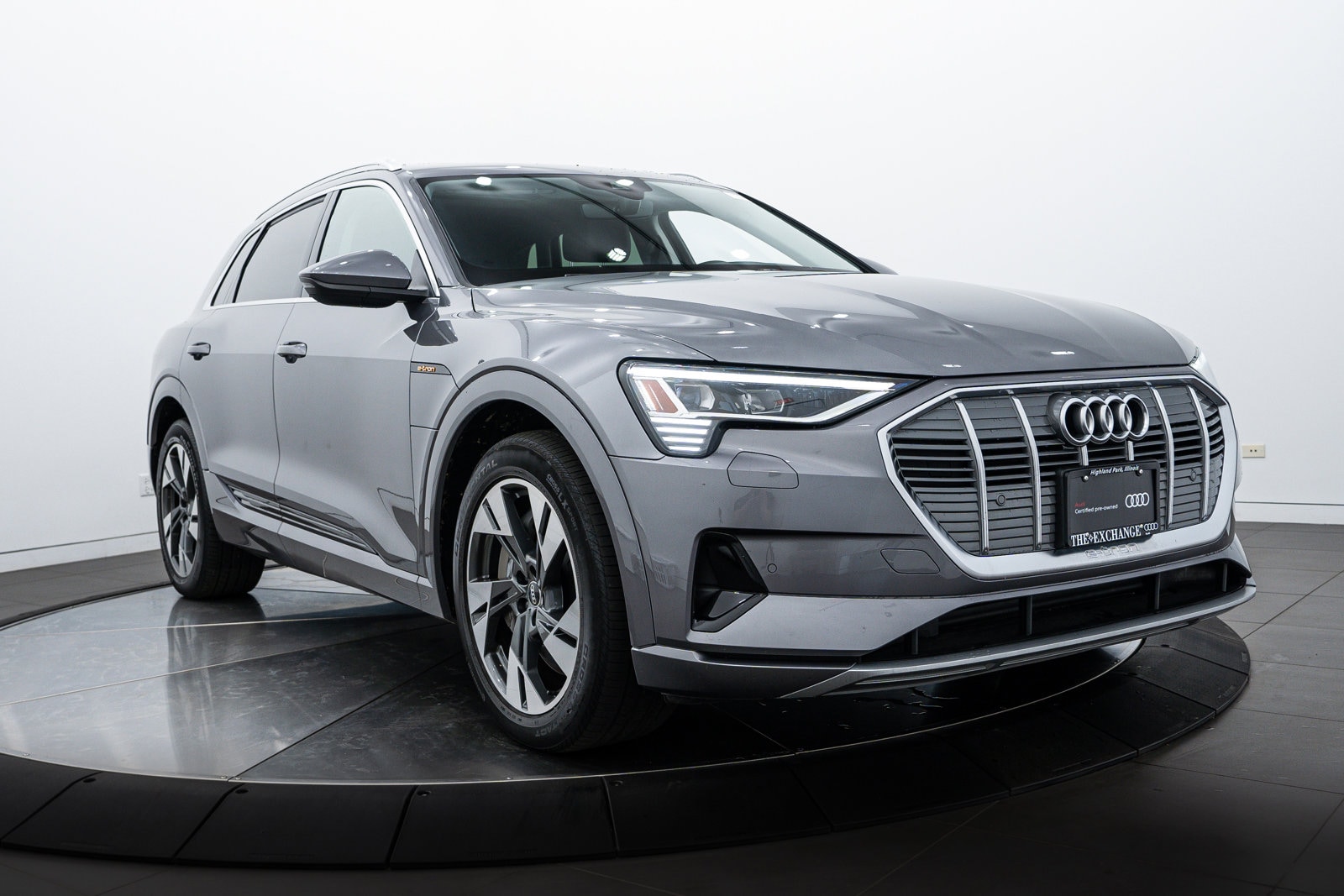 Certified 2021 Audi e-tron Premium with VIN WA1AAAGE2MB028735 for sale in Highland Park, IL