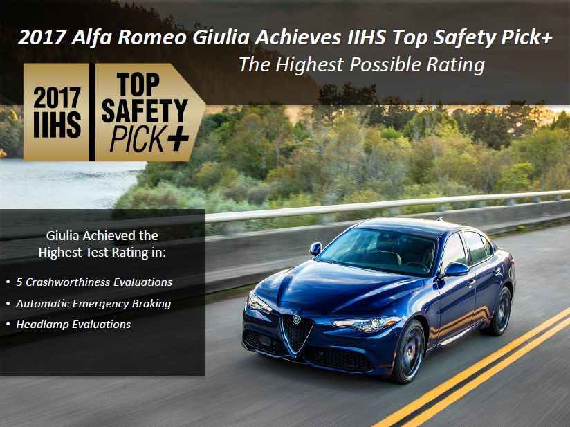 The Alfa Romeo Giulia Achieves Top Safety Pick The Autobarn Alfa