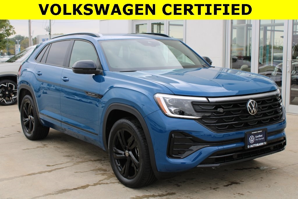 Certified 2025 Volkswagen Atlas Cross Sport 2.0T SEL R-Line Black SUV