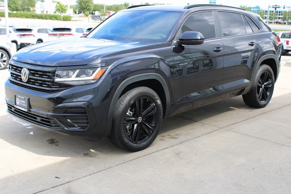 Certified 2023 Volkswagen Atlas Cross Sport 3.6L V6 SEL R-Line Black SUV