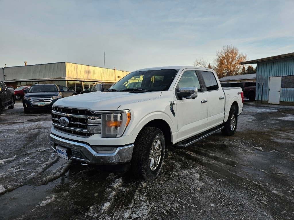 Used 2021 Ford F-150 Lariat with VIN 1FTFW1E86MFB00488 for sale in Minot, ND