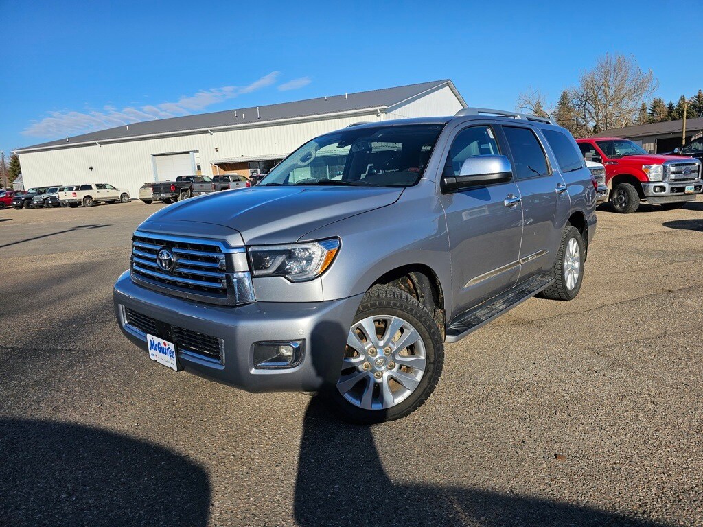 Used 2018 Toyota Sequoia Platinum with VIN 5TDDY5G12JS159199 for sale in Minot, ND