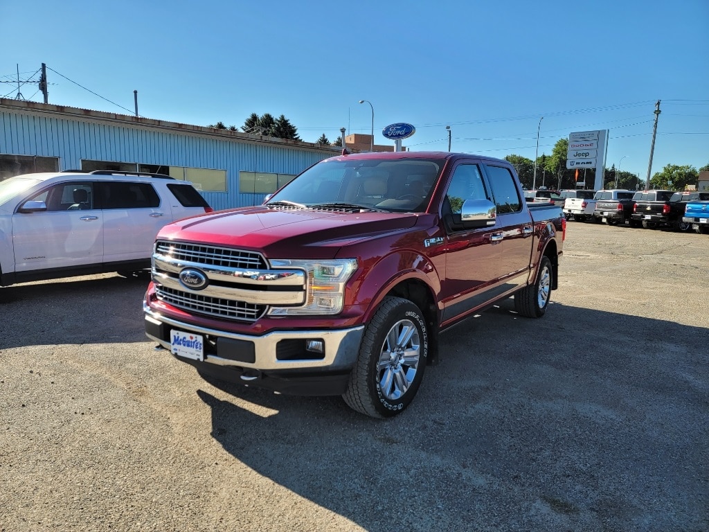 Used 2018 Ford F-150 Lariat with VIN 1FTEW1E55JFA95796 for sale in Minot, ND