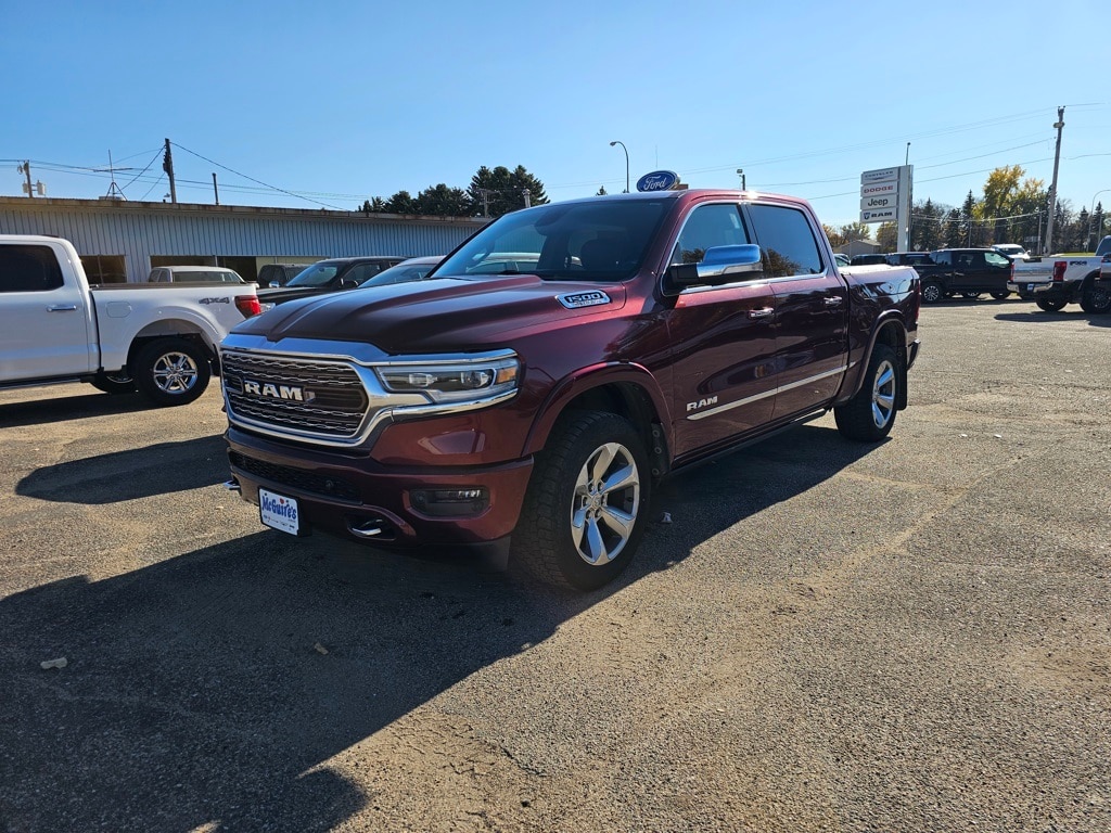 Used 2019 RAM Ram 1500 Pickup Limited with VIN 1C6SRFHT4KN893139 for sale in Minot, ND