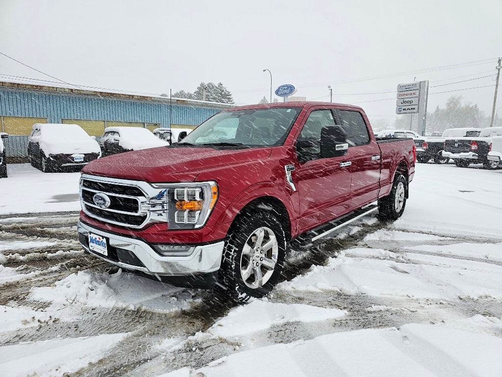 Used 2022 Ford F-150 XLT with VIN 1FTFW1E86NKD93589 for sale in Minot, ND