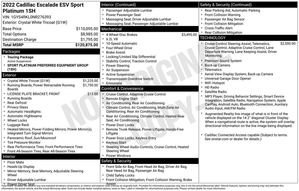 2022 Cadillac Escalade ESV Sport Platinum - Photo 70