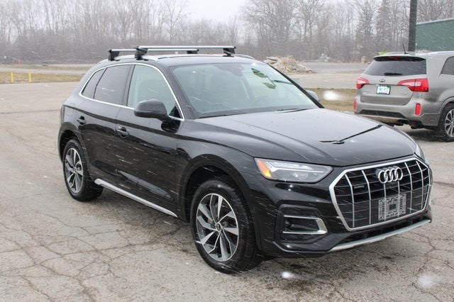 Used 2021 Audi Q5 Premium Plus with VIN WA1BAAFY4M2125323 for sale in Bay City, MI