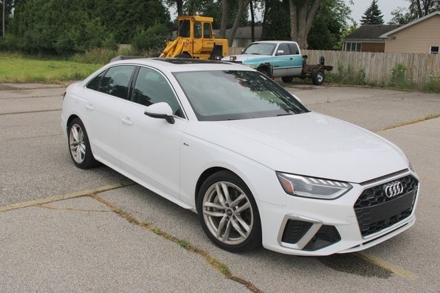 Used 2023 Audi A4 Premium Plus with VIN WAUEAAF42PN003088 for sale in Bay City, MI