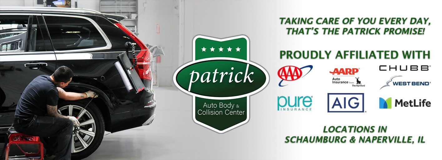 Logos of insurance partners that Patrick Collision Center works with to provide seamless auto repair services.