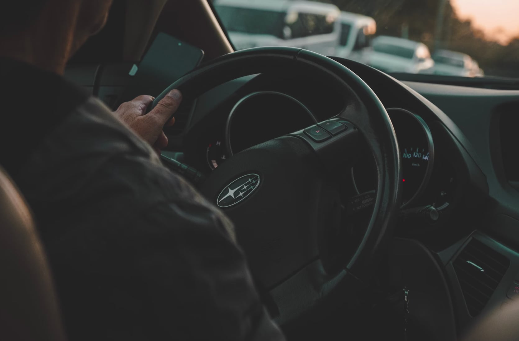 Interior of a Subaru
