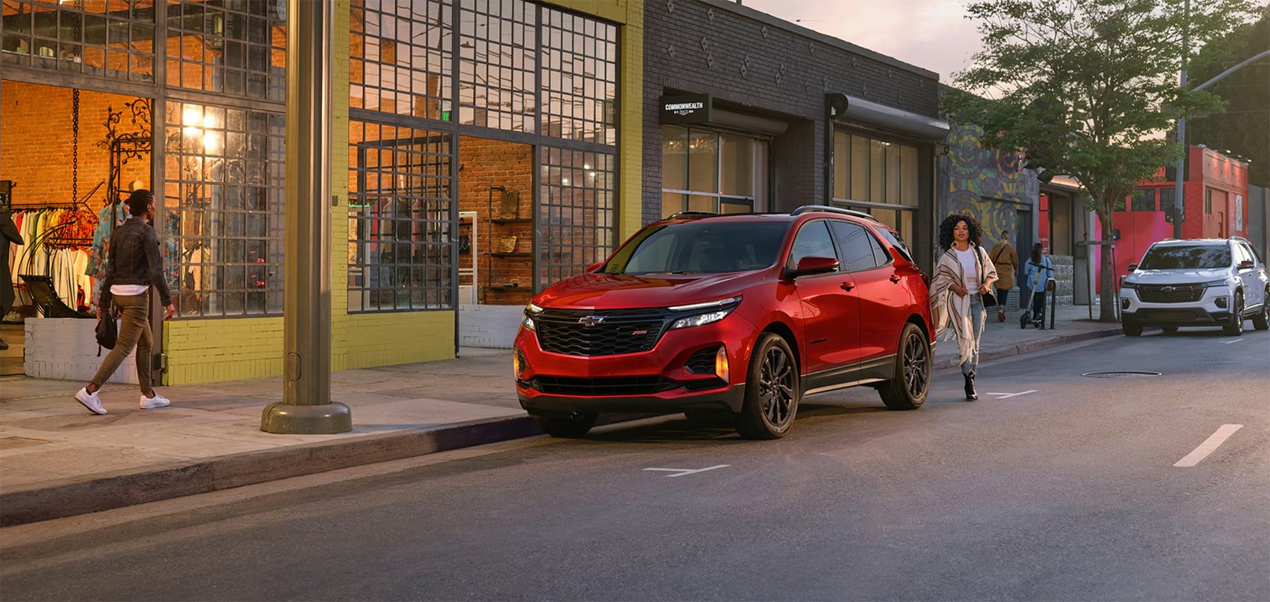 2024 Chevy Equinox parked outside a shopping center
