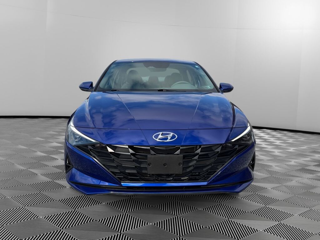 Certified 2023 Hyundai Elantra HEV Blue Sedan