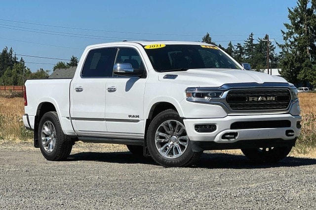 Used 2021 RAM Ram 1500 Limited with VIN 1C6SRFHT0MN528184 for sale in Aumsville, OR