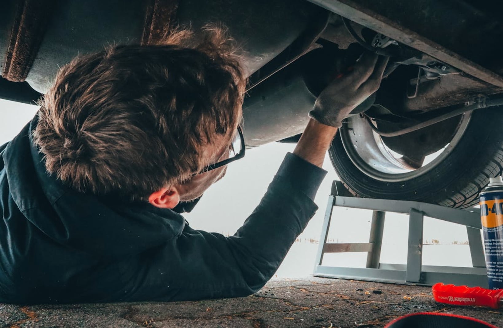 technician servicing a vehicle technician servicing a vehicle