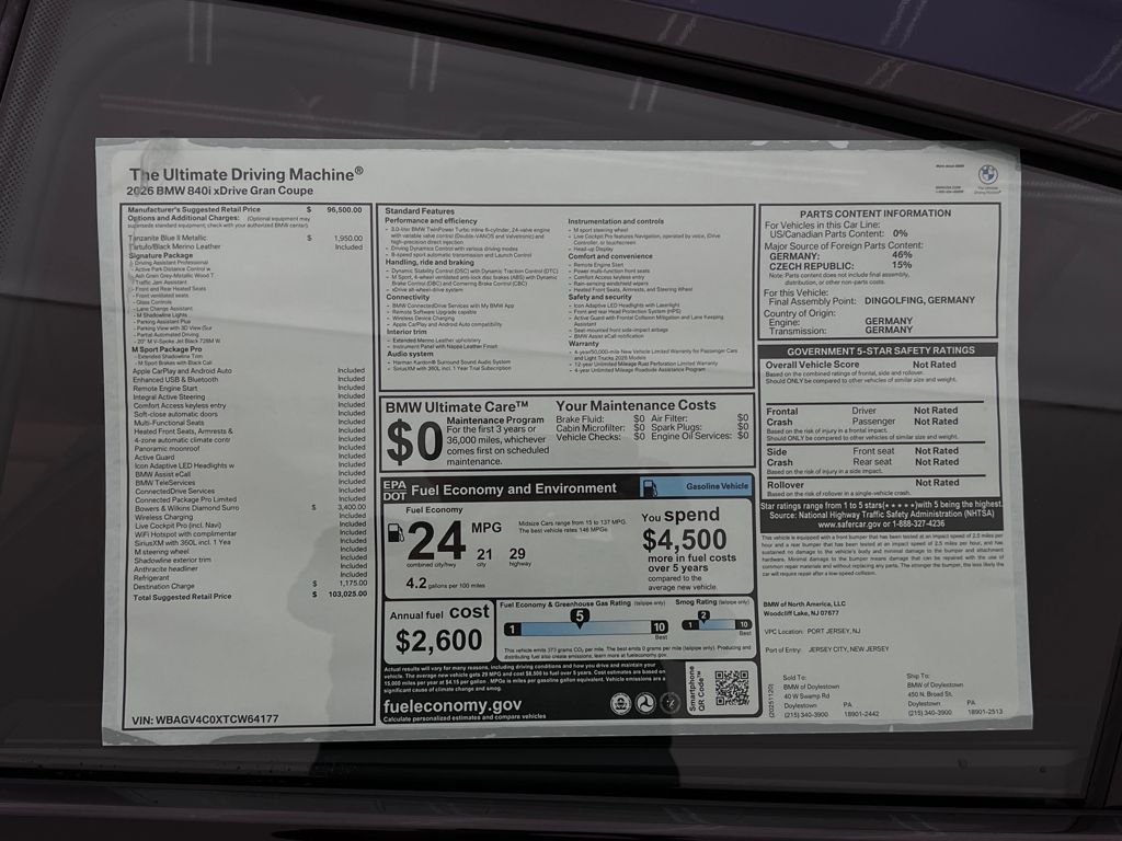 2026 BMW 8 Series 840i - Photo 17
