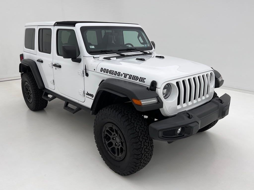 Used 2023 Jeep Wrangler 4-Door High Tide with VIN 1C4HJXDGXPW646900 for sale in Doylestown, PA