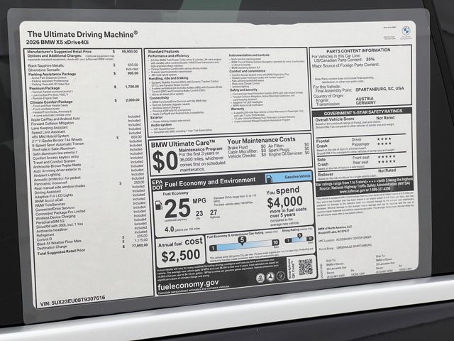 2026 BMW X5 40i - Photo 25