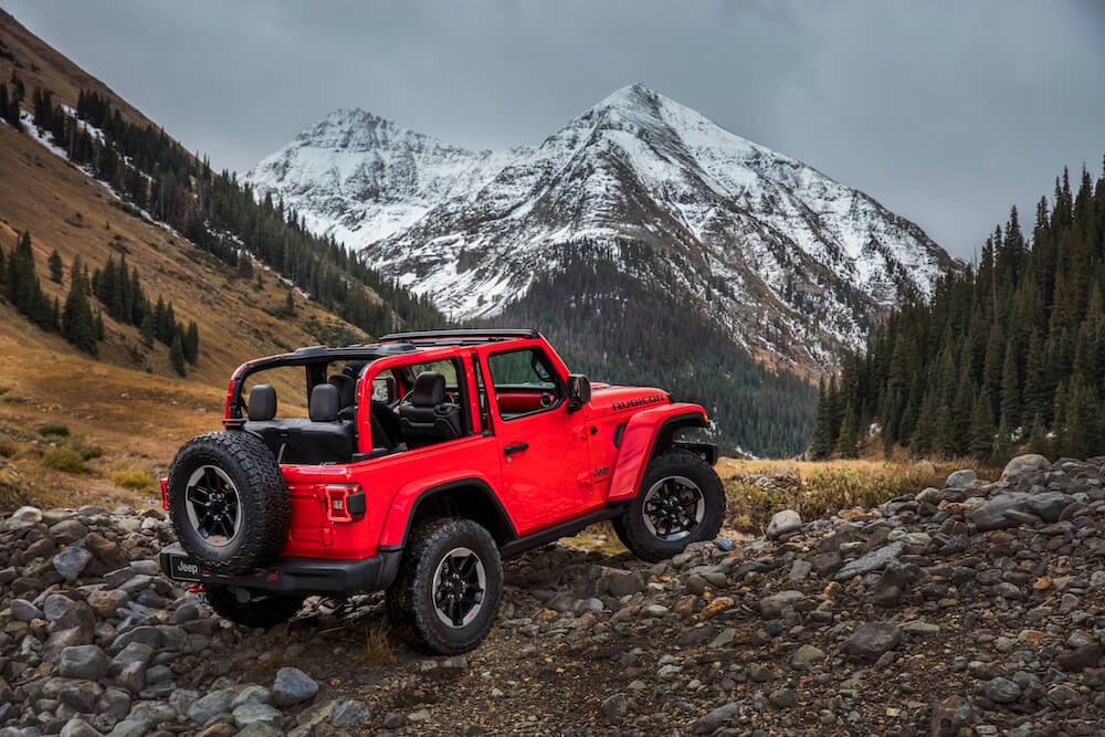 Wrangler JL Rubicon Red