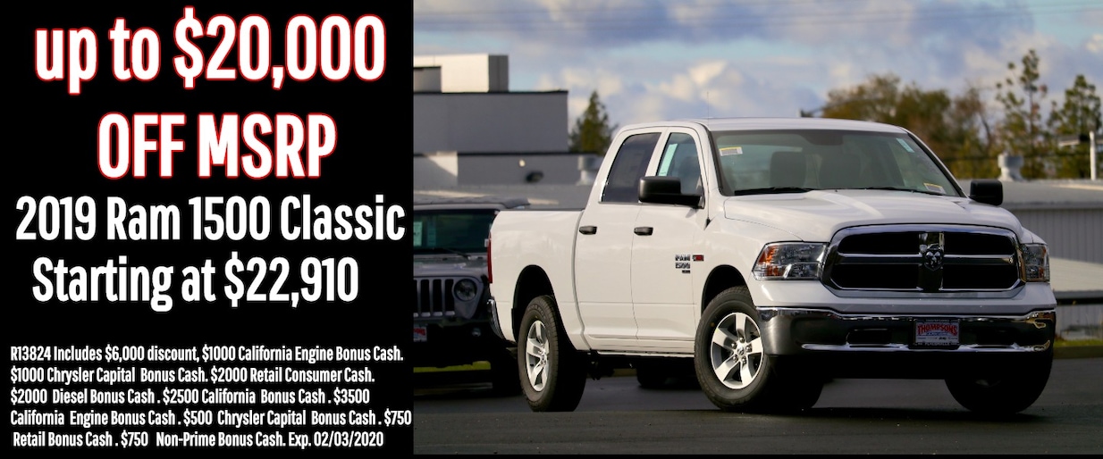 Find Your Dream car at Thompsons Chrysler Dodge Jeep Ram