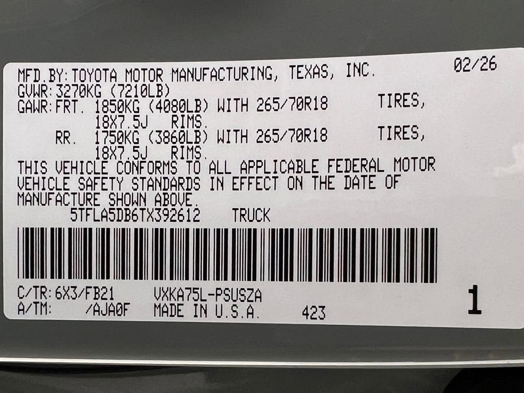 2026 Toyota Tundra SR5 - Photo 16