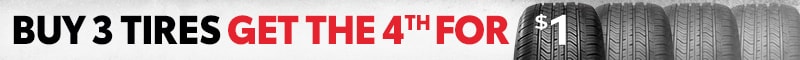 Buy 3 tires, get the 4th for $1