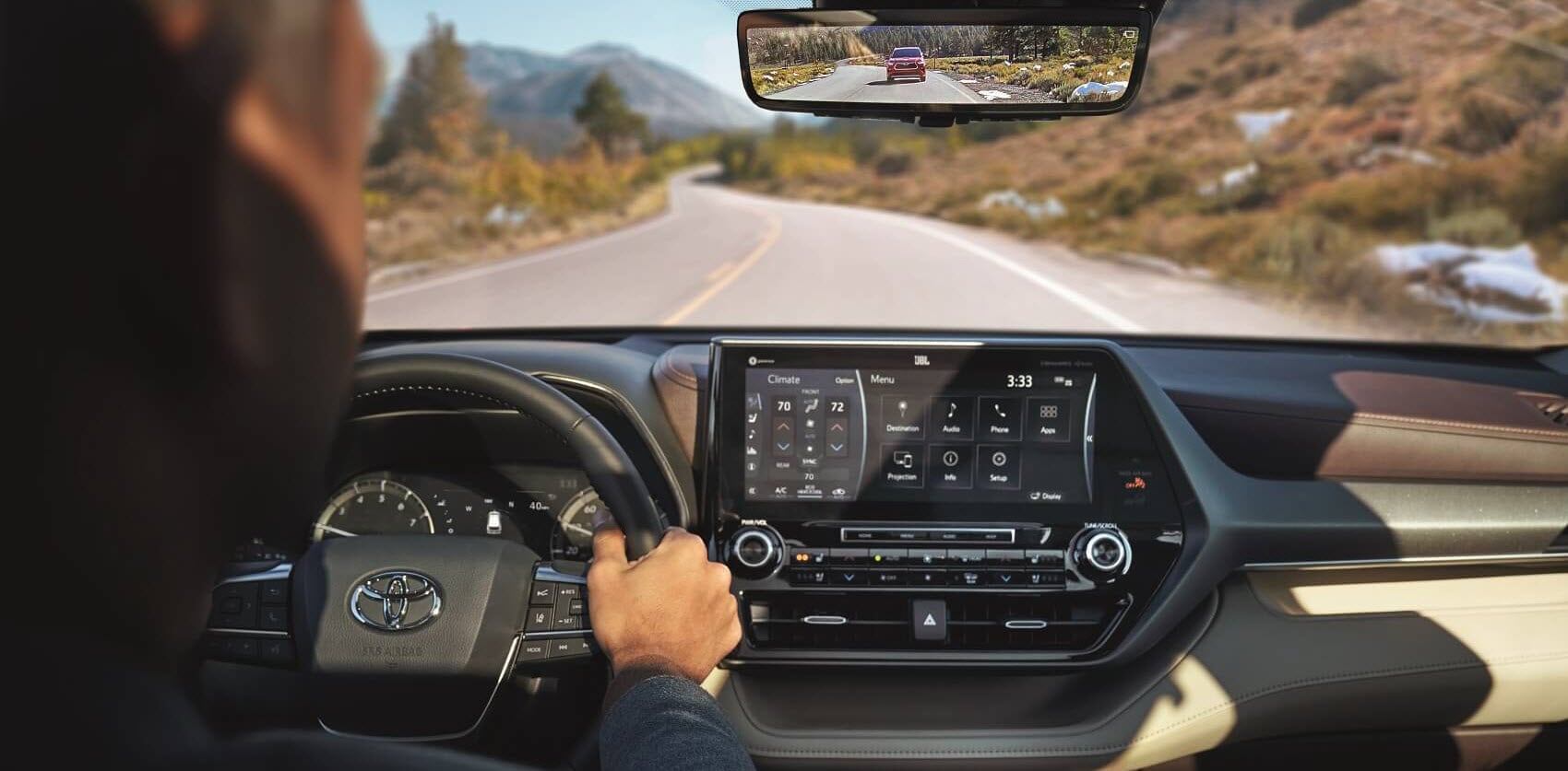 Inside a 2020 Toyota Highlander