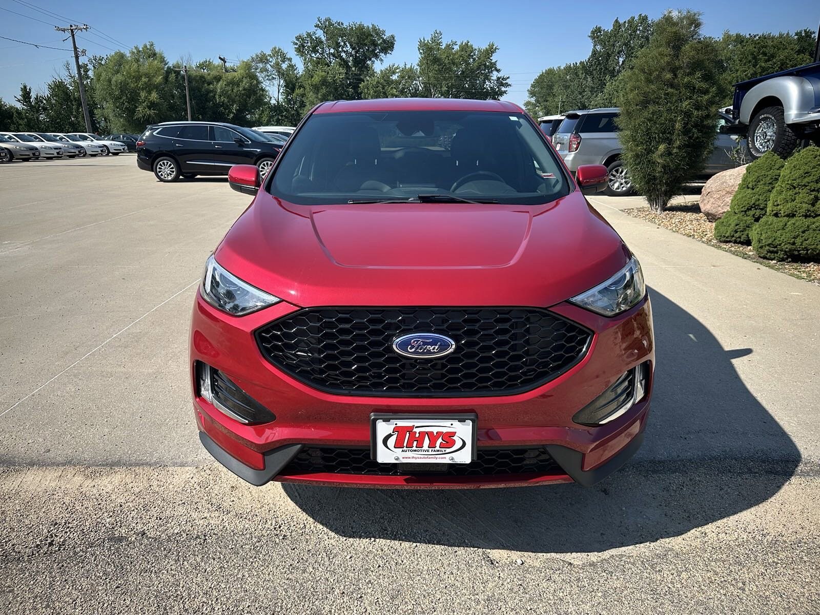 Used 2021 Ford Edge ST-Line with VIN 2FMPK4J91MBA58664 for sale in Blairstown, IA