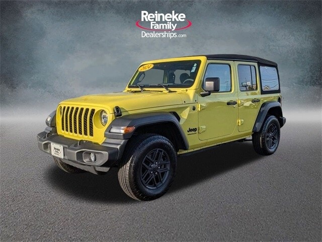 Used 2024 Jeep Wrangler 4-Door Sport S with VIN 1C4PJXDN3RW119486 for sale in Tiffin, OH