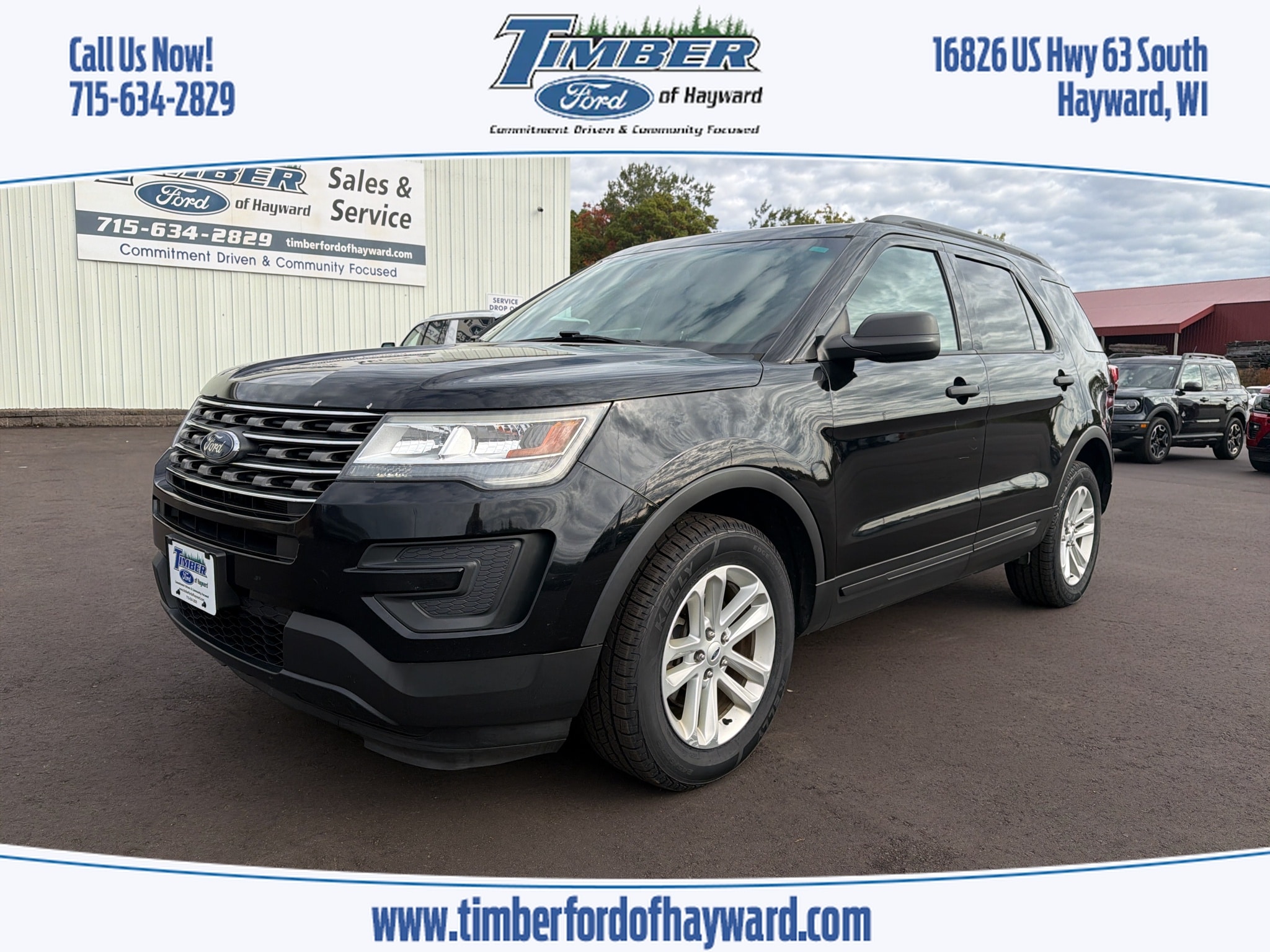Used 2017 Ford Explorer Base with VIN 1FM5K8B86HGC62458 for sale in Hayward, WI