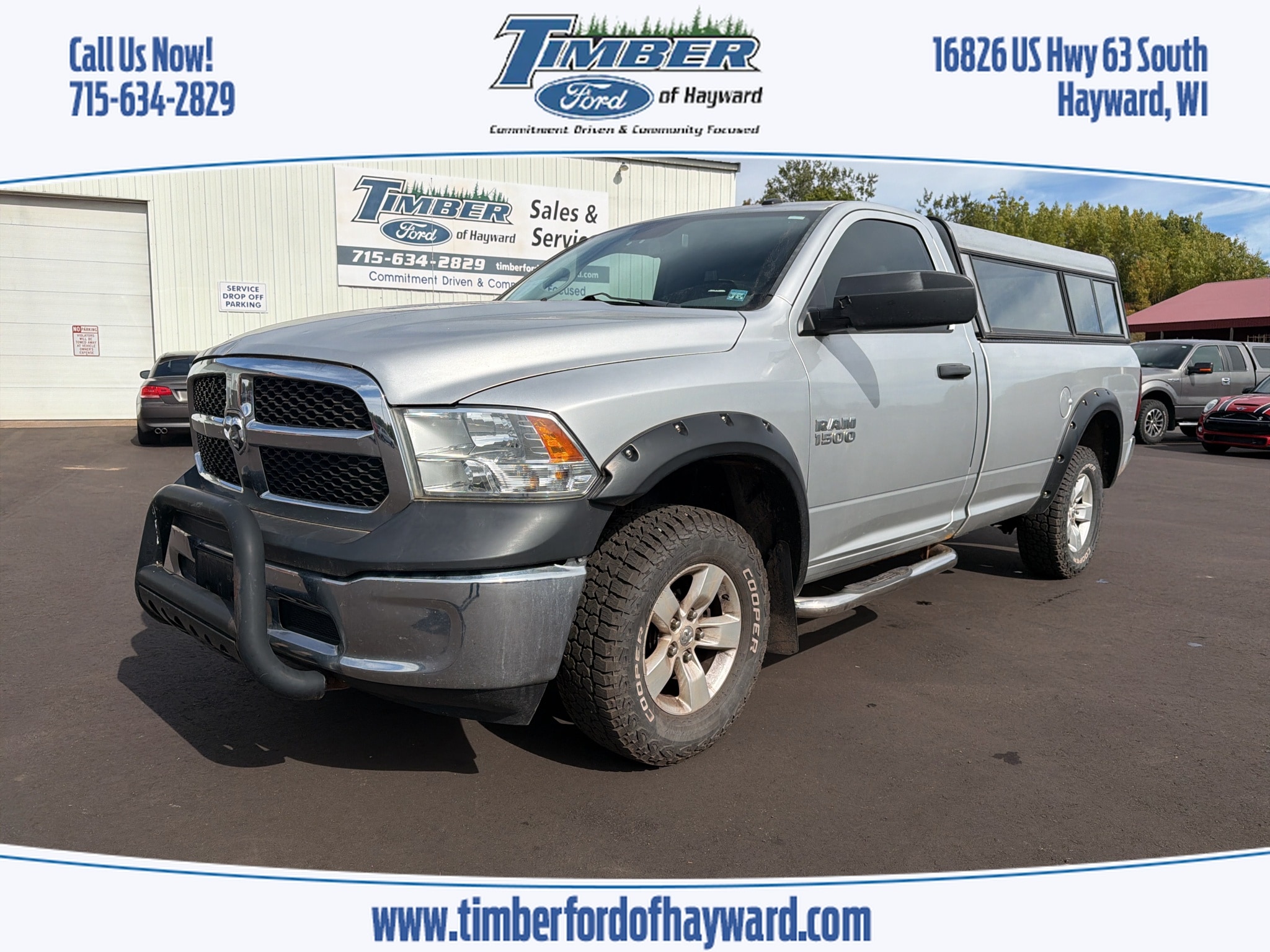 Used 2014 RAM Ram 1500 Pickup Tradesman with VIN 3C6JR7DT5EG153328 for sale in Hayward, WI