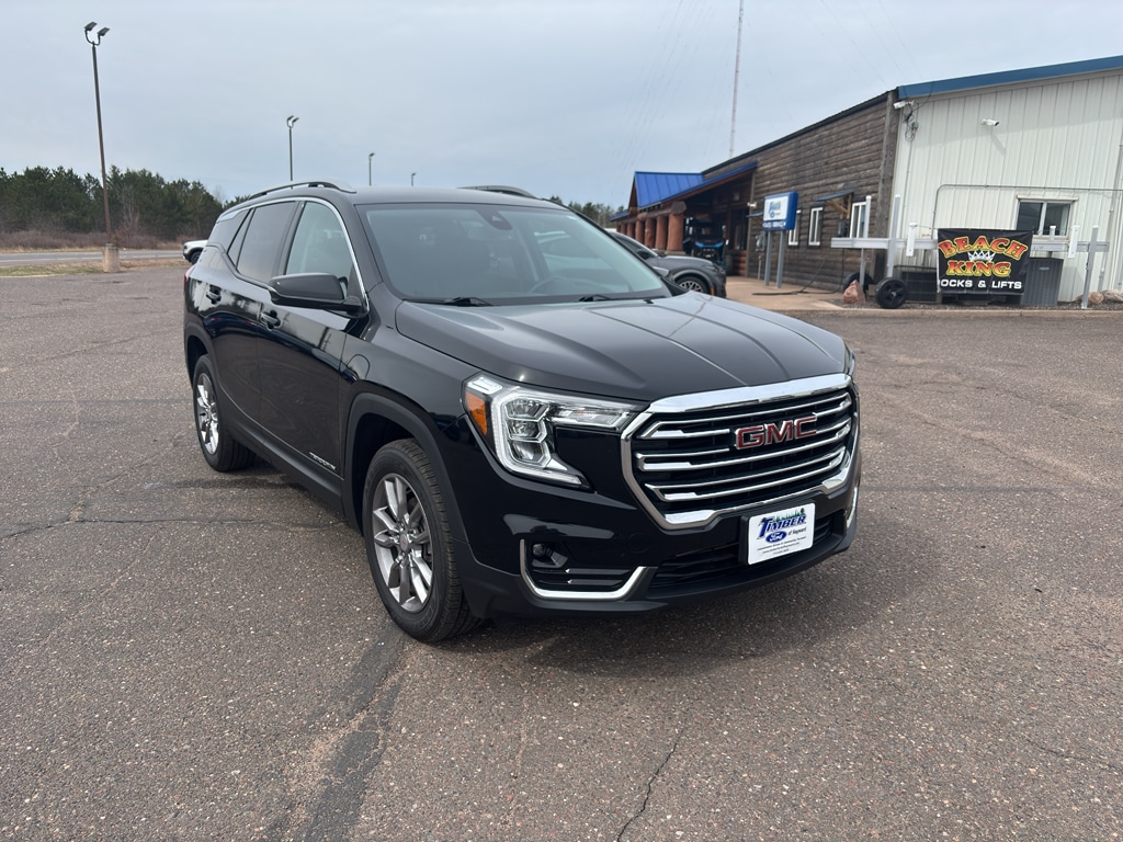 Used 2022 GMC Terrain SLT with VIN 3GKALVEV9NL193387 for sale in Hayward, WI