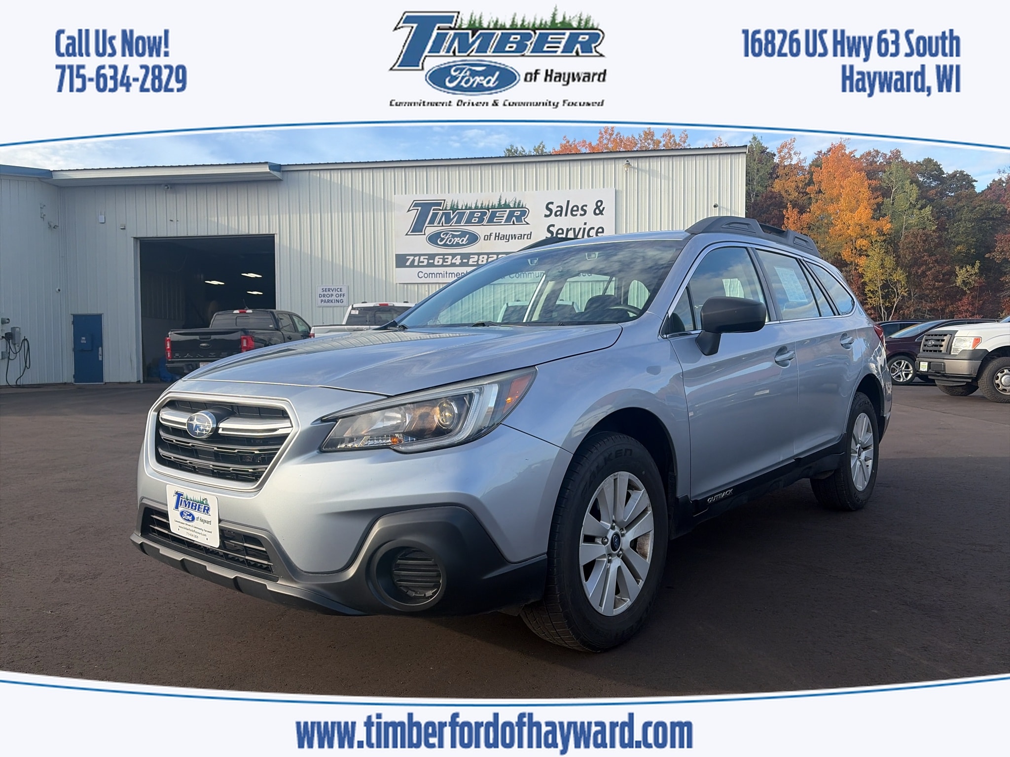 Used 2019 Subaru Outback Base with VIN 4S4BSABC6K3287874 for sale in Hayward, WI