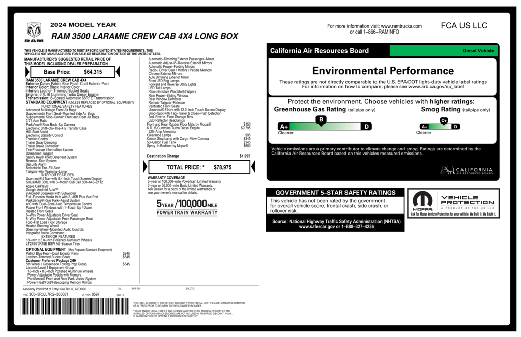 Used 2024 Ram 3500 Laramie Truck