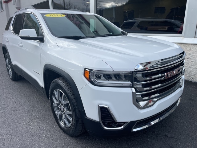 Used 2023 GMC Acadia SLT with VIN 1GKKNULS7PZ238193 for sale in Cumberland, MD