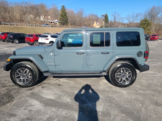 Used 2024 Jeep Wrangler 4-Door Sahara with VIN 1C4PJXEG9RW322950 for sale in Cumberland, MD