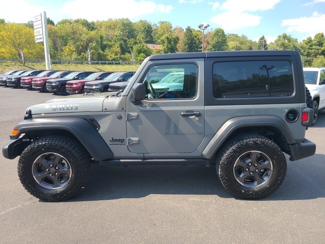 Used 2023 Jeep Wrangler 2-Door Willys with VIN 1C4HJXAG6PW533658 for sale in Cumberland, MD