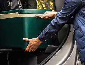 fold-flat load floor with under-seat storage