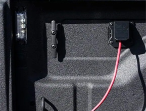bed outlet and lighting