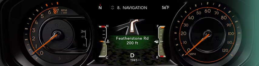 vehicle information right up front