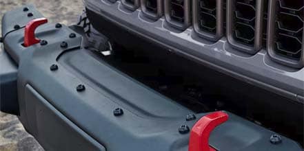 front and rear tow hooks