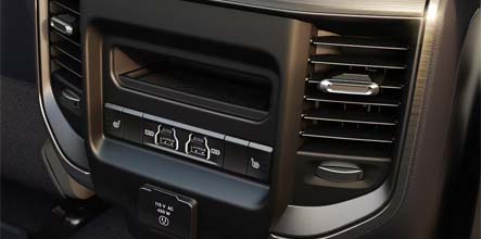 center console rear cubby bin