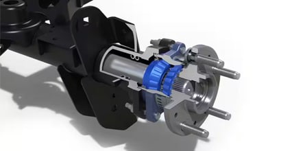 heavy-duty full-float rear axle resilience off-road