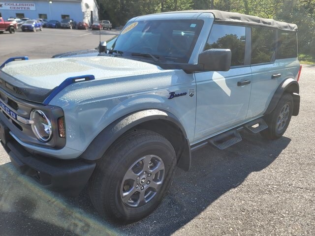 Certified 2023 Ford Bronco 4-Door Big Bend with VIN 1FMEE5BP4PLA89090 for sale in Cumberland, MD