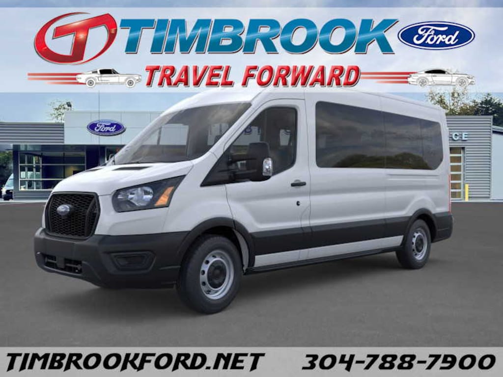 New 2025 Ford Transit Passenger Wagon XL T-350 148 Med Roof RWD