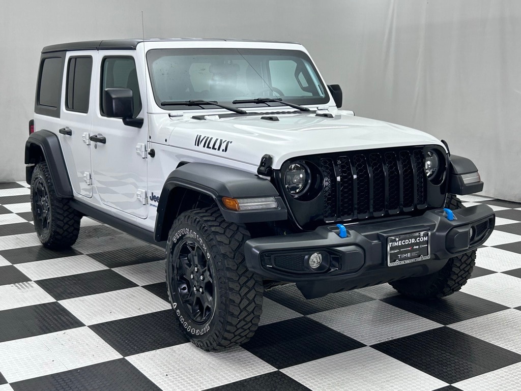 Used 2023 Jeep Wrangler 4xe Willys 4XE with VIN 1C4JJXN60PW629076 for sale in Portland, OR