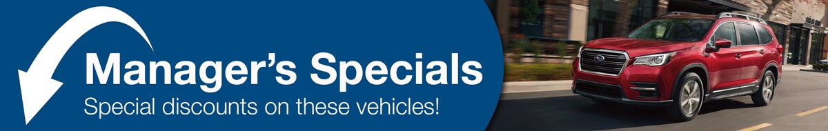 Save more on Subaru models at Timmons Subaru specifically chosen by our management team to give you the very best deals.