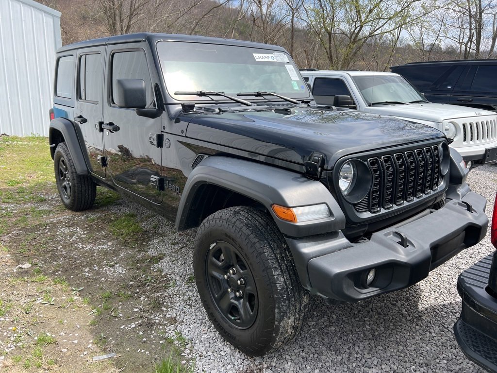 Used 2024 Jeep Wrangler 4-Door Sport with VIN 1C4PJXDN3RW136725 for sale in Hazard, KY
